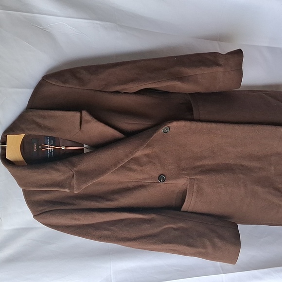 Quince Italian Wool Tailored Coat Chocolate XS - Picture 12 of 16